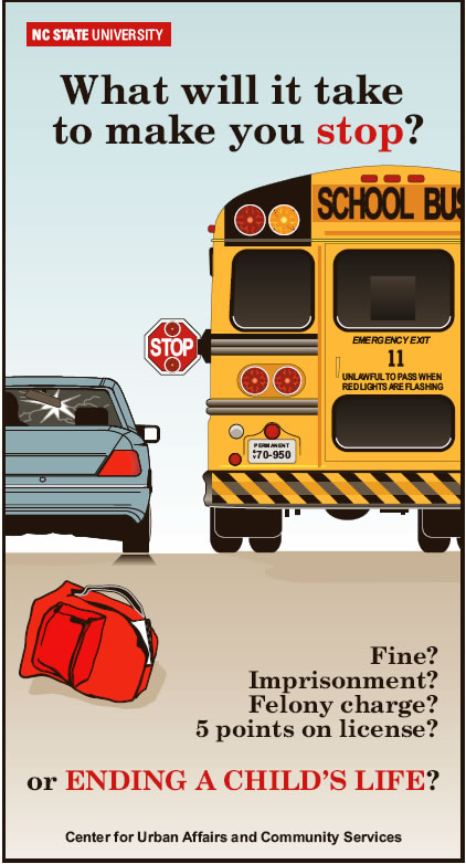 Get car passes bus poster