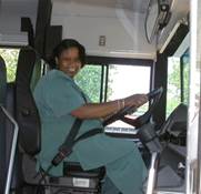 Bus Driver Smiling